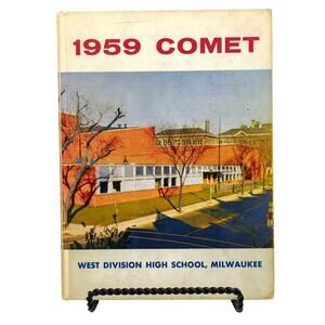 COMET 1959 West Division High School Milwaukee Wisconsin VTG HC Yearbook Annual
